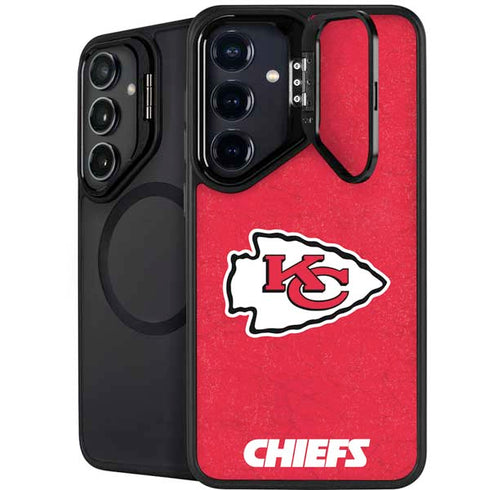 NFL Kansas City Chiefs Distressed Galaxy S24 FE Kickstand Case